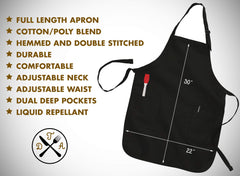 Political meme grilling apron for backyard barbecue occasions