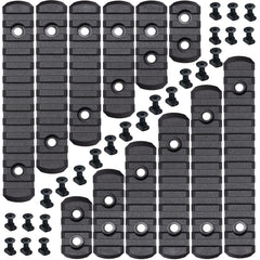 Polymer Black Picatinny rail with beveled ends product image