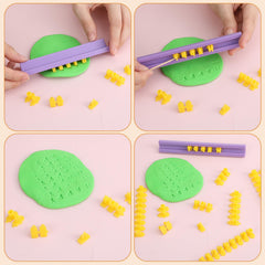 polymer clay stamps kit with 54 letters and 18 numbers