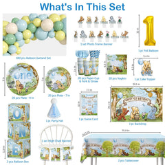 pooh bear balloon arch kit with matching decor