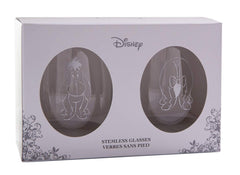 Two Pooh wine glasses featuring Eeyore