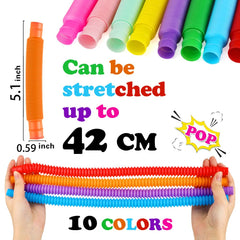 ten color options for sensory play