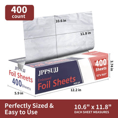 pre-cut aluminum foil sheets ready for use