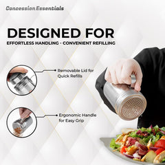 Concession Essentials popcorn salt shakers 10 oz dual pack