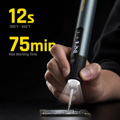 Cordless operation of POPULO X4 FlashBolt Soldering Iron Kit