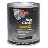 POR-15 Top Coat Paint direct to metal 32oz Chassis Black can label