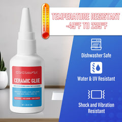 Porcelain and ceramics repair adhesive