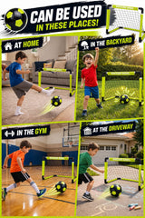 Portable backyard goals for kids with 2 pack kit