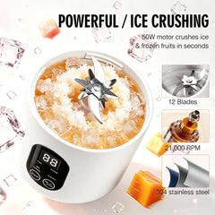 12-blade system portable blender 580ML white