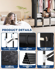 Portable closet storage shelves for bedroom by Mavivegue