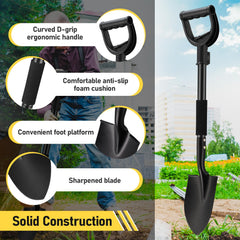 Multi purpose shovel for adults and kids gardening beach camping
