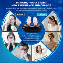 Portable nasal therapy device for home or travel