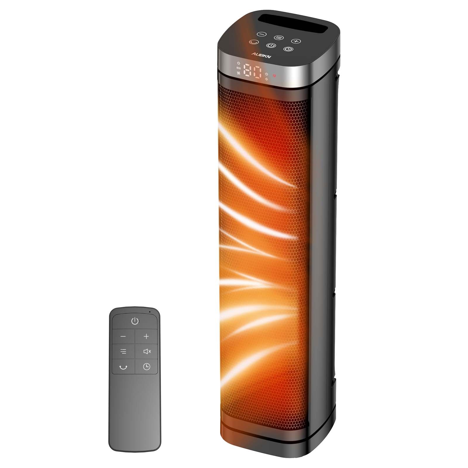 Portable Space Heater 1500W ceramic heating element for quick warmth