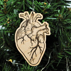 Portland studio heart ornament with hanger