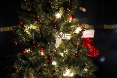 Peeking Jesus ornament gift ready birch wood