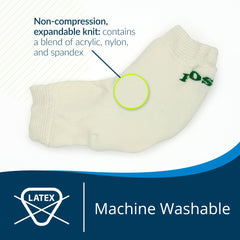 Medium size white Posey heel and elbow protectors