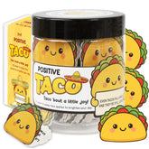 Positive Taco Jar with 60 affirmation cards for gifting