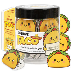 Positive Taco Jar with 60 affirmation cards for gifting