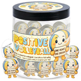 Positive Volleyball Jar product image with 60 affirmation cards