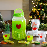 Potchen 1 gallon christmas drink dispenser with spigot
