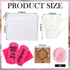 Potchen cross bracelet with blessing card in gift set