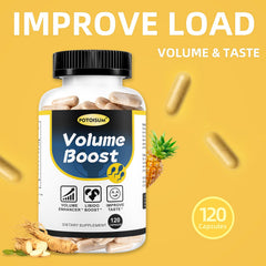 Ingredients list for semen volume booster including vitamins and amino acids