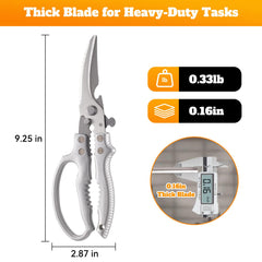 Poultry Shears for Meat blade made from 3Cr13 stainless steel