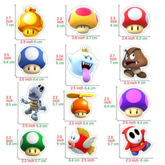 Pounchi fridge magnets 12 pcs packaging on metal surface