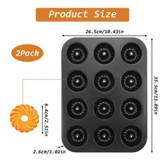 Nonstick surface on mini pount cake pan for easy release