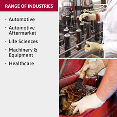 Powder free latex gloves MF-300 product box