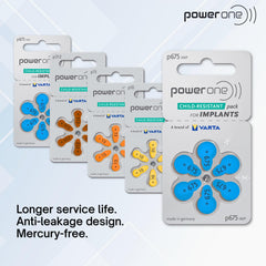 Power One 60 pack hearing aid battery box