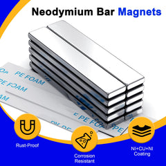 Neodymium magnets strong permanent magnetism 60x10x3 mm