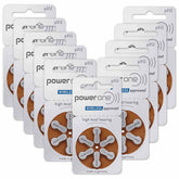 Powerone P312 hearing aid batteries 60 count package