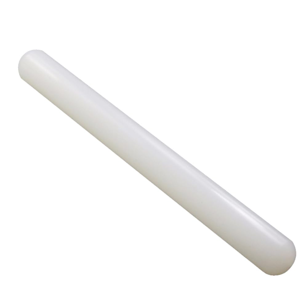 PP Plastic Rolling Pin White 23 x 2.5cm