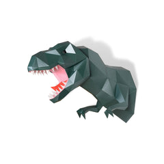 Pre-cut DIY papercraft kit components for tyrannosaurus rex