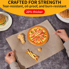 heat resistant parchment paper up to 450°F for ovens microwaves air fryer