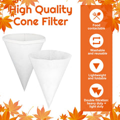 Pre-filters cones included in maple syrup filter set