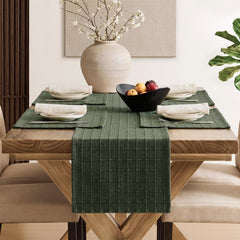 Pre-washed Linen Table Runner resists shrinkage