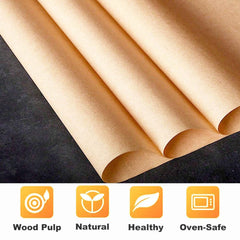 Precut parchment sheets 8x6 inch for easy prep and cleanup