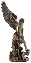 Archangel Michael statue scene from Book of Revelation