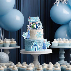 Height range 2.5 to 5.9 inches across cake tiers