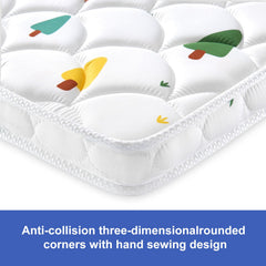 Premium foam bassinet mattress for safe sleep and rounded corners