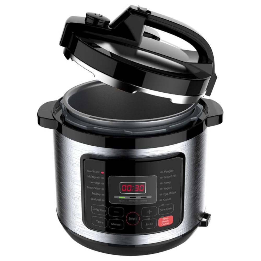 Premium Levella 6.3 Quarts Digital Pressure Cooker front view