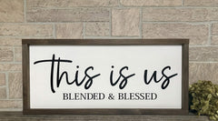 Premium maple back board and pine frame on farmhouse sign