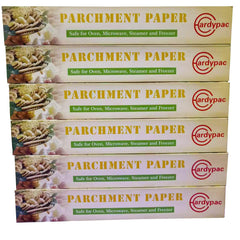 Premium parchment paper baking 6 rolls 450sqft packaging