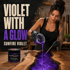 premium purple mica powder for epoxy resin crafts