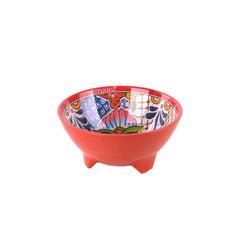 Prepara taco bowl red 6 inch decorative interior pattern