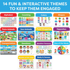 Preschool Busy Book learning themes for toddlers