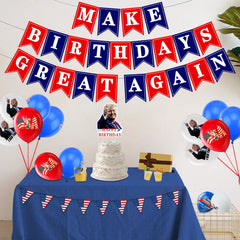 Presidant USA patriotic party decorations kit image