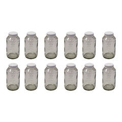 Preval Glass Jars 6oz 12 Pack for Preval Spray Systems